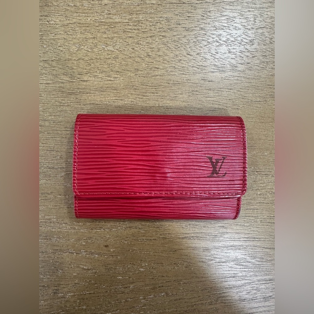 Louis Vuitton Bright Red Epi Leather Keyholder